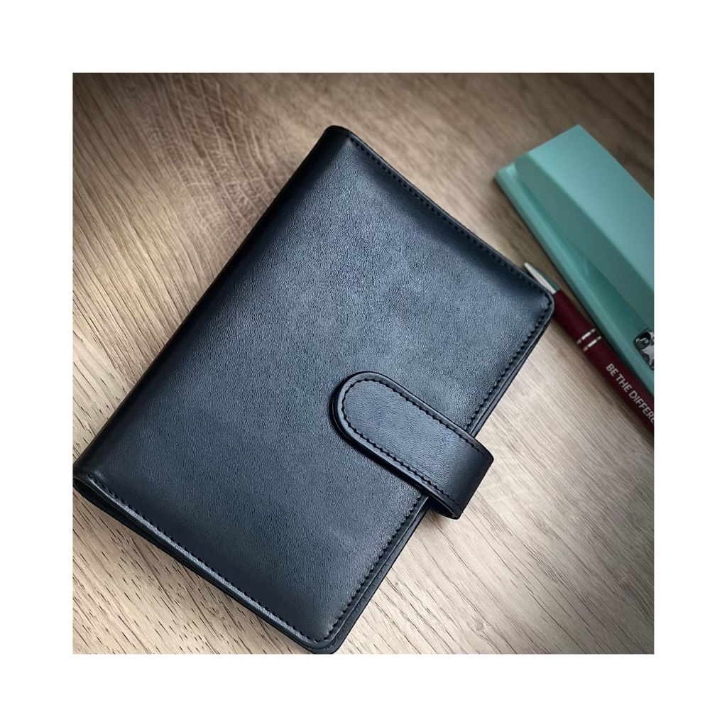 The Boutique Black Onyx Binder - A6 Faux Leather