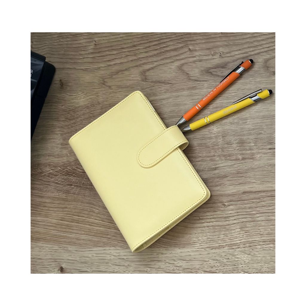 The Boutique Buttercup Yellow Binder - A6 Faux Leather