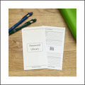 The Boutique Password Library - A6