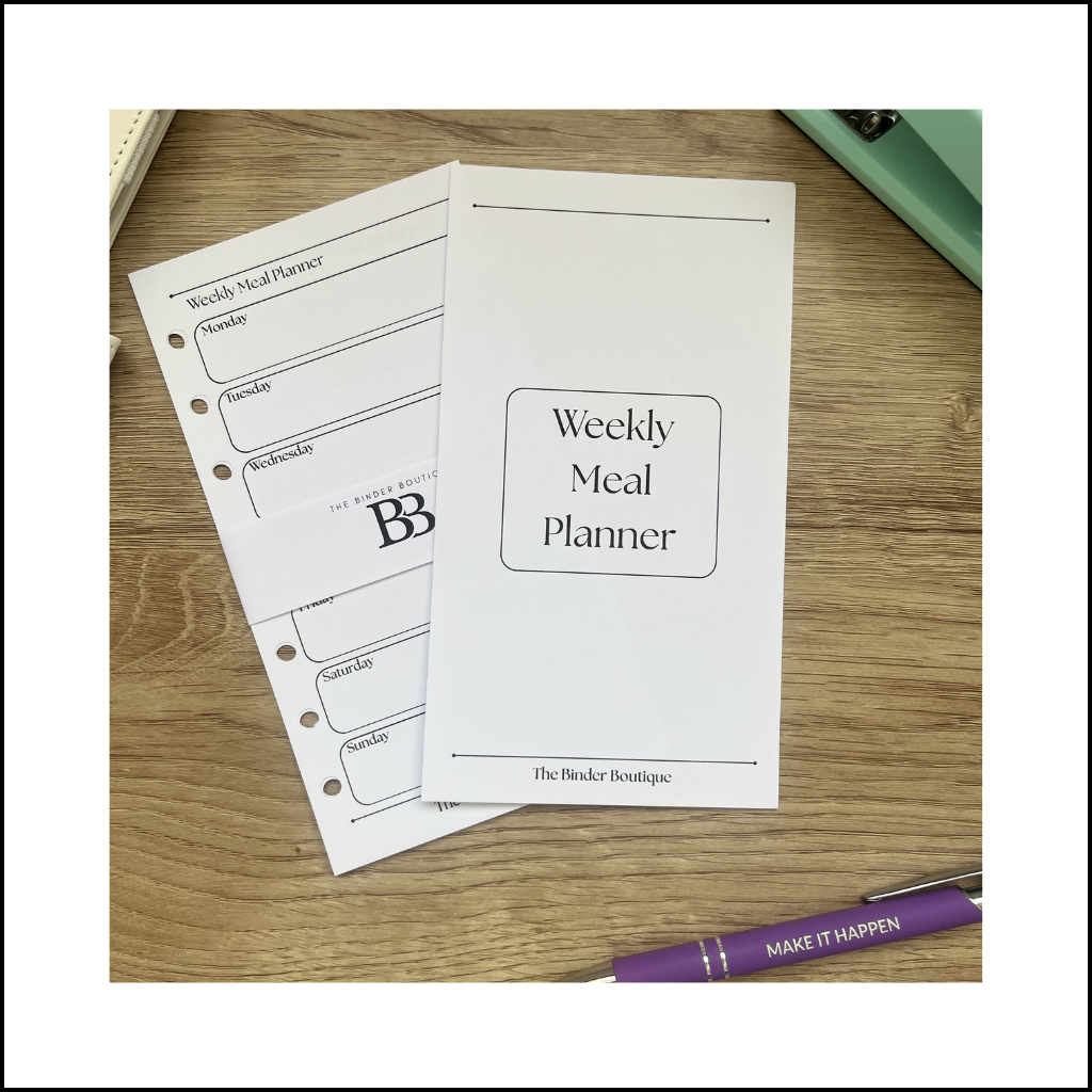 The Boutique Weekly Meal Planner - A6 Inserts