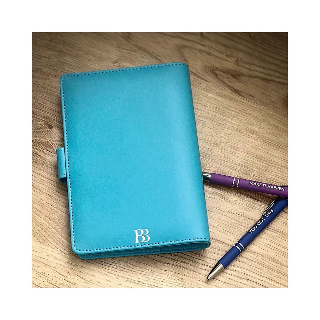 The Boutique Glacier Blue Binder - A6 Faux Leather