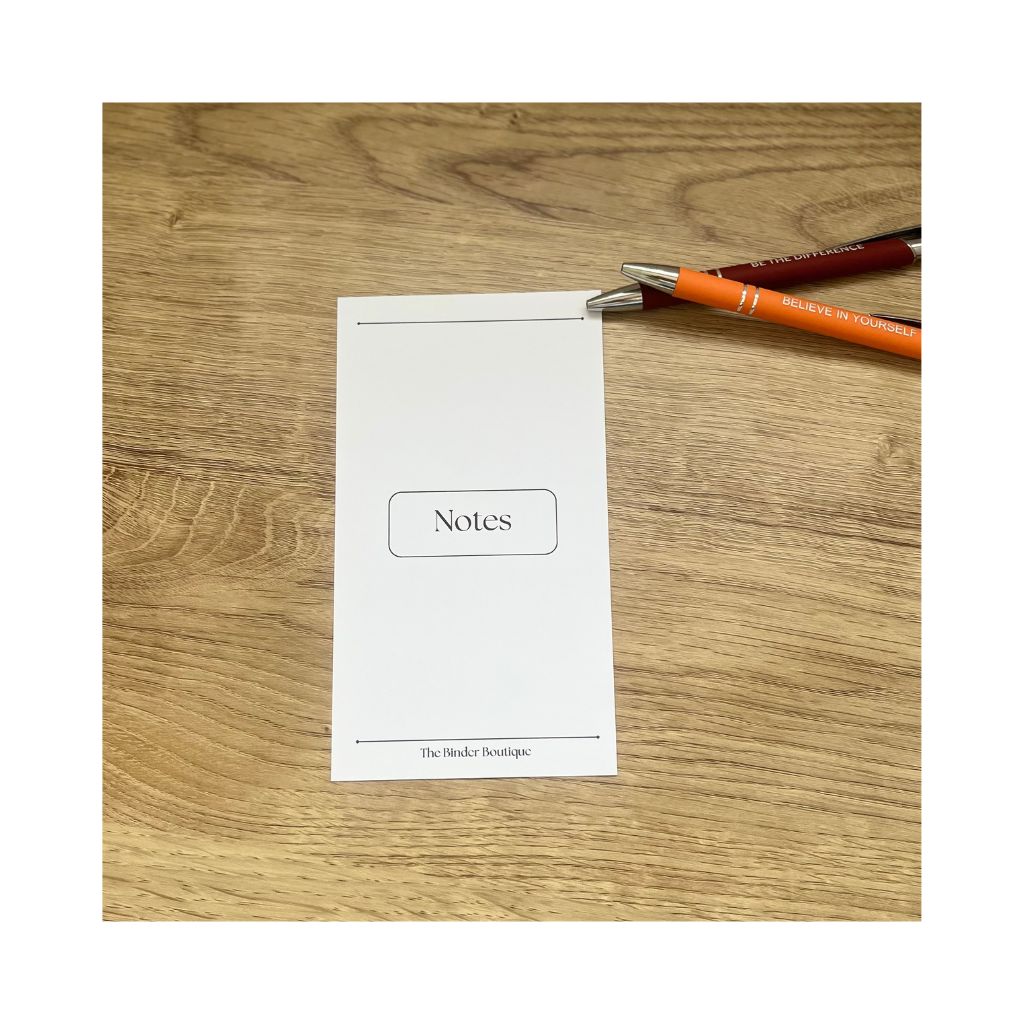 The Boutique Notes - A6