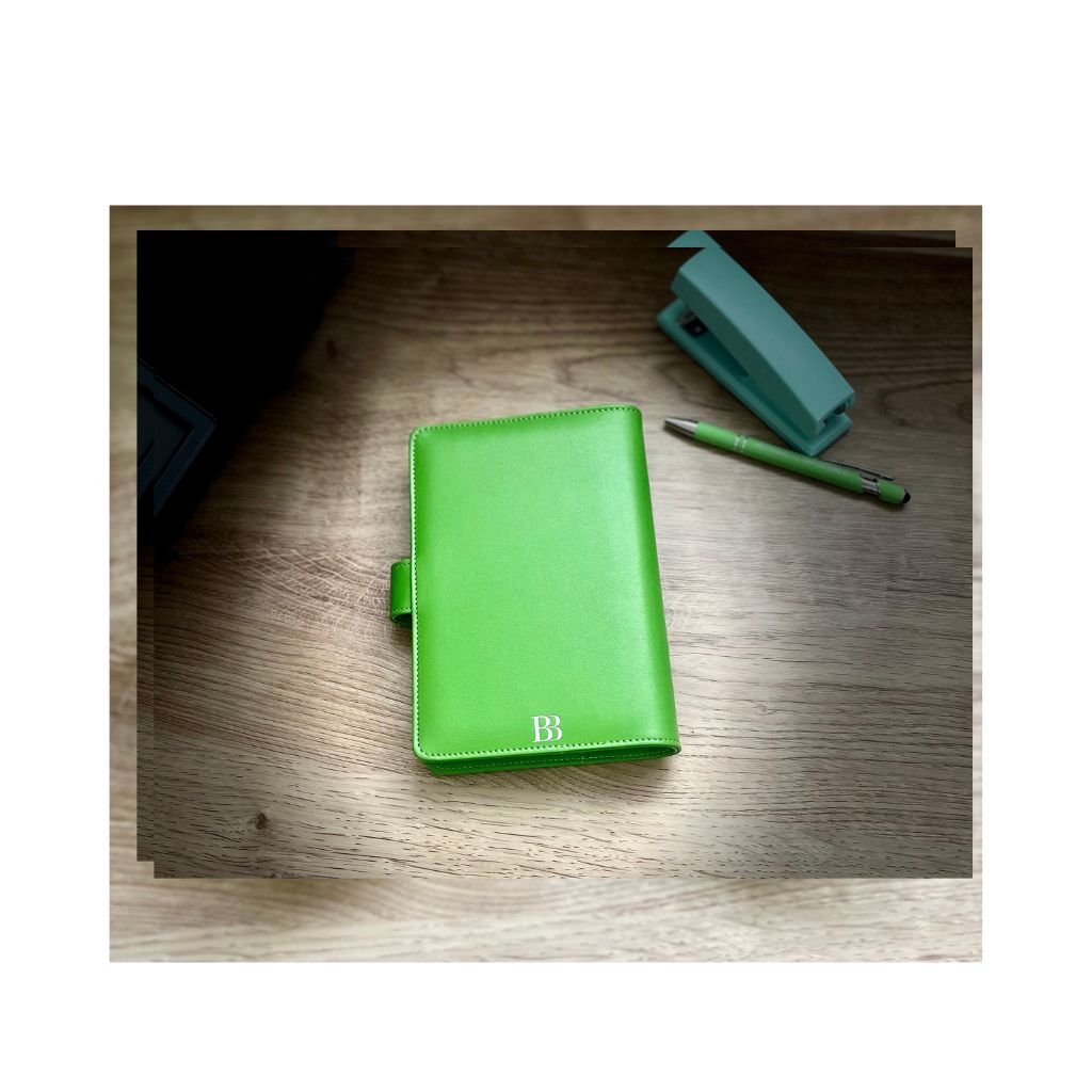 The Boutique Hunter Green Binder - A6 Faux Leather
