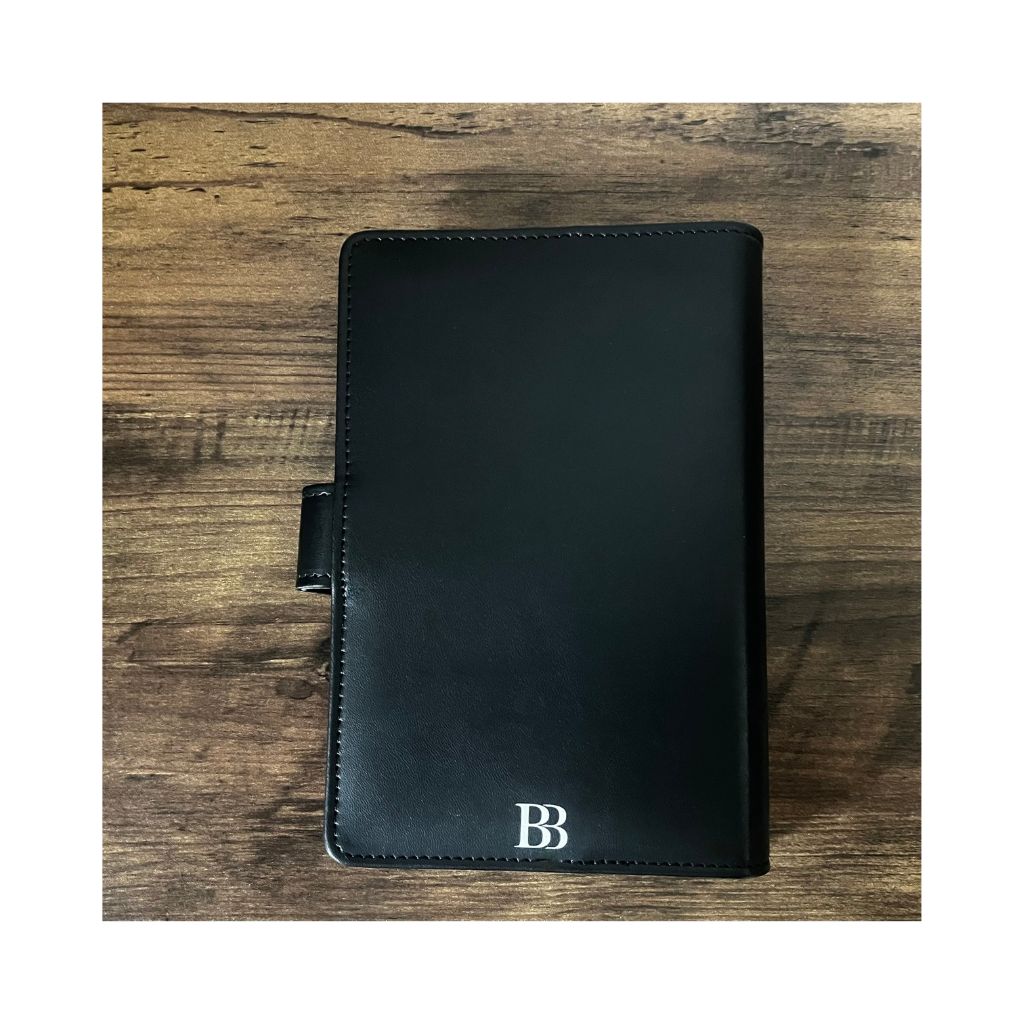 The Boutique Black Onyx Binder - A6 Faux Leather