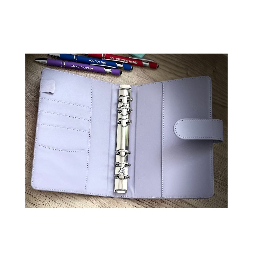 The Boutique Lilac Breeze Binder - A6 Faux Leather