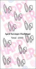 The Boutique April Savings Challenge Tracker