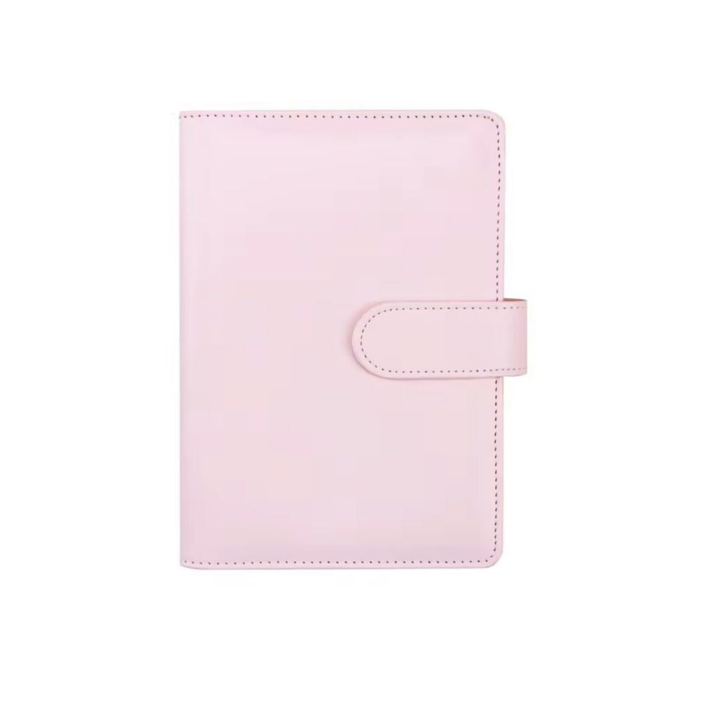 The Boutique Cotton Candy Pink Binder - A6 Faux Leather