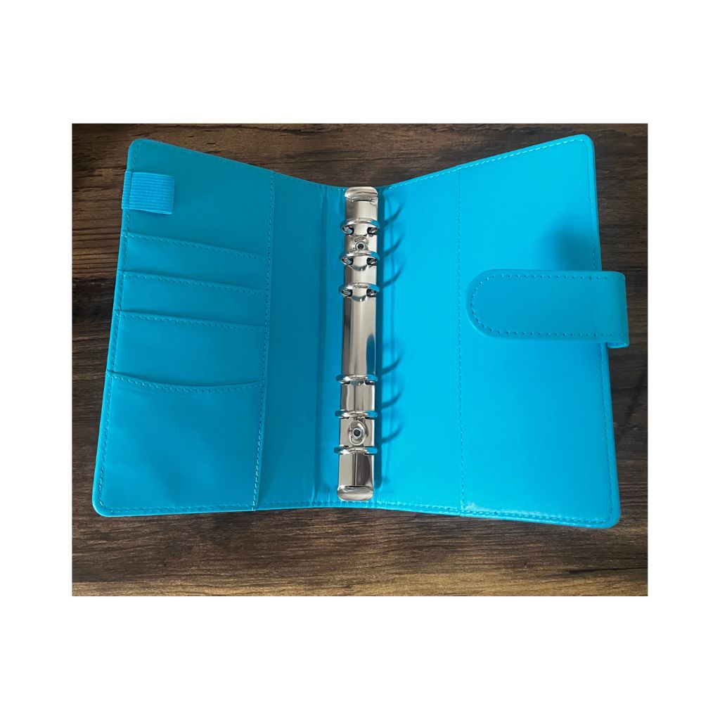 The Boutique Glacier Blue Binder - A6 Faux Leather