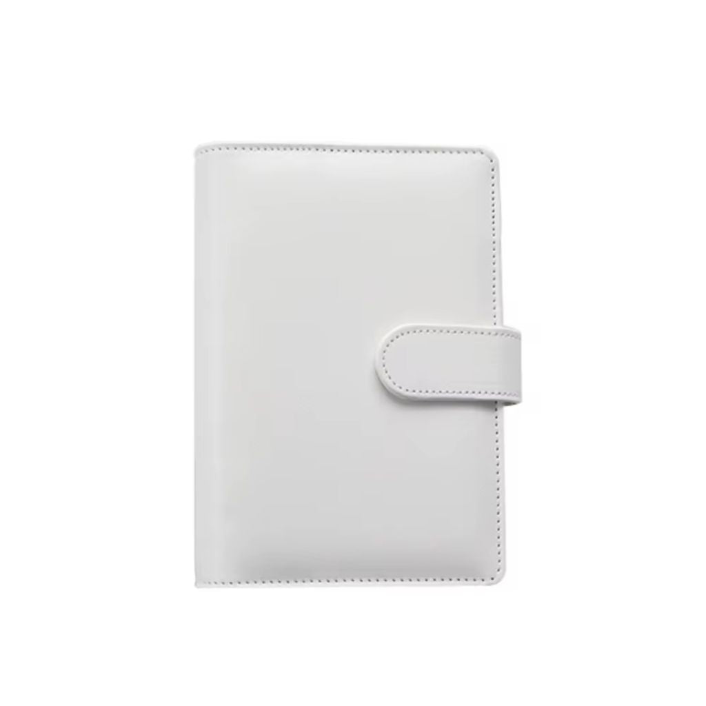 The Boutique Arctic White Binder – A6 Faux Leather