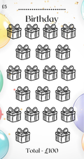 The Boutique Birthday Savings Tracker (with Name Space)