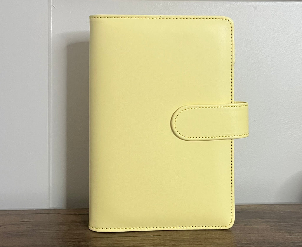 The Boutique Buttercup Yellow Binder - A6 Faux Leather