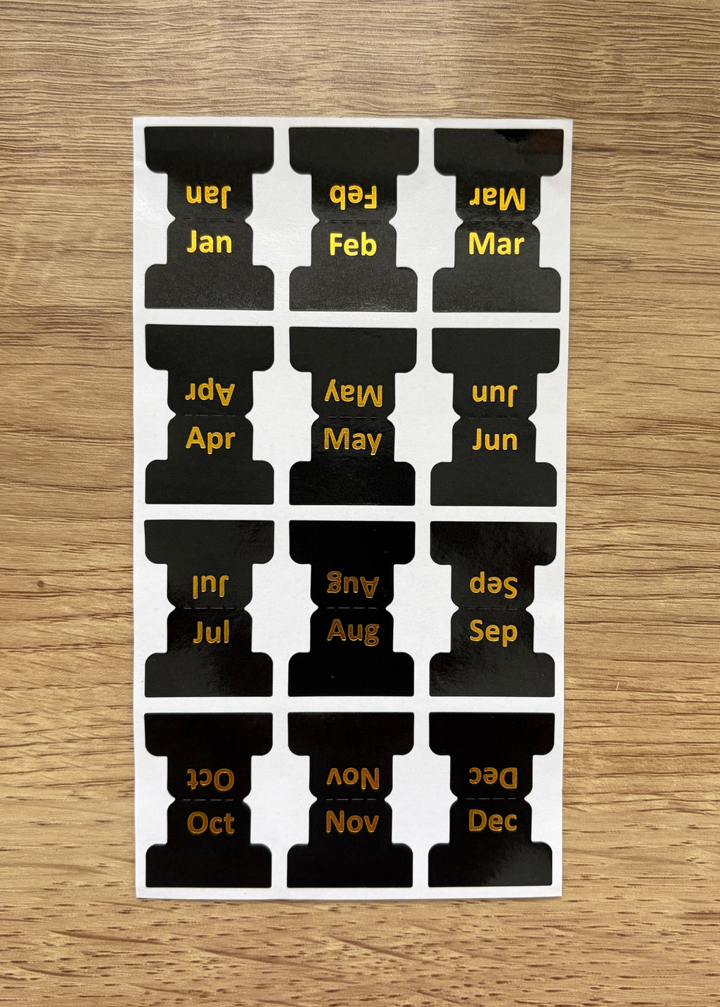 The Boutique Monthly Tabs