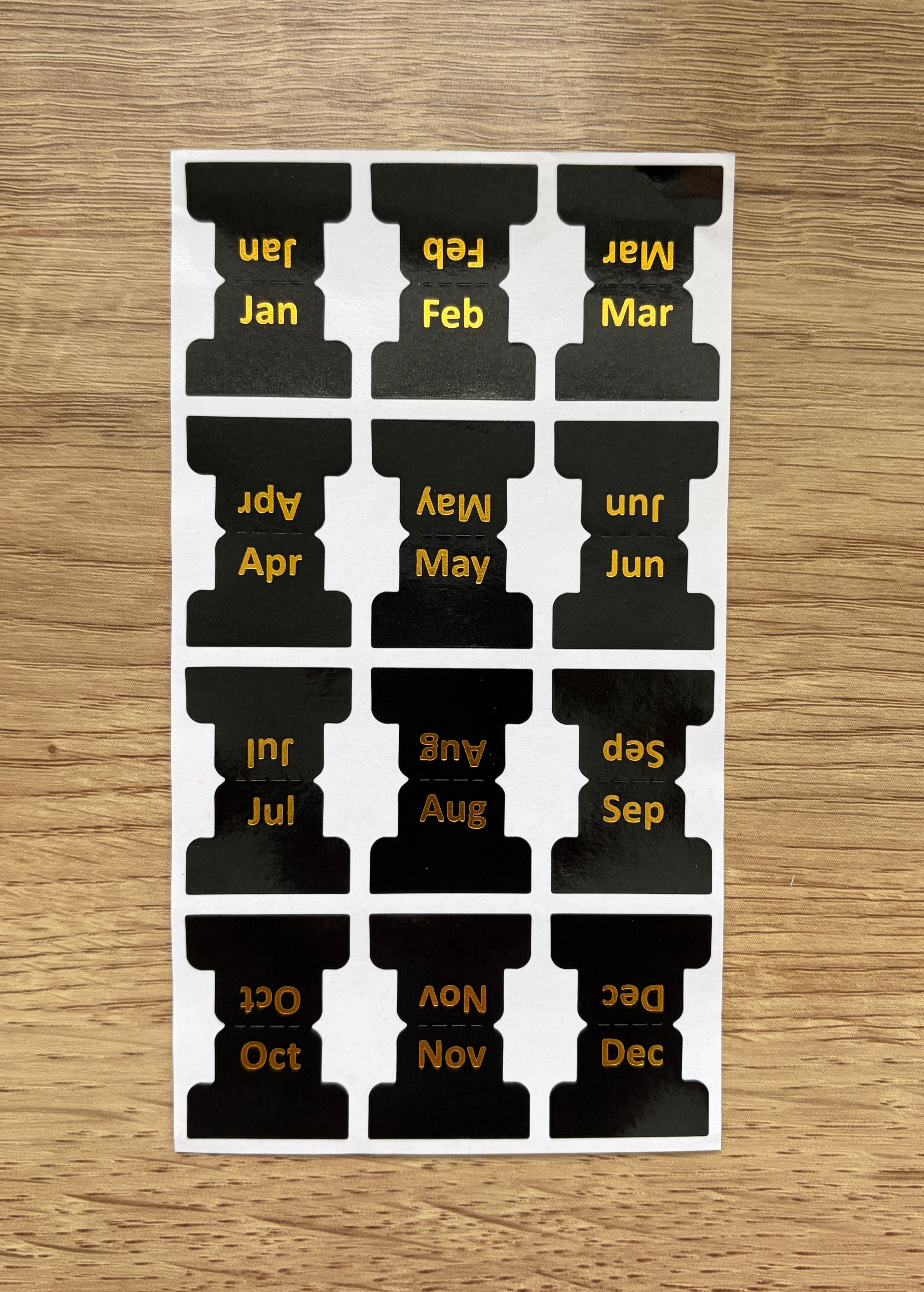 The Boutique Monthly Tabs