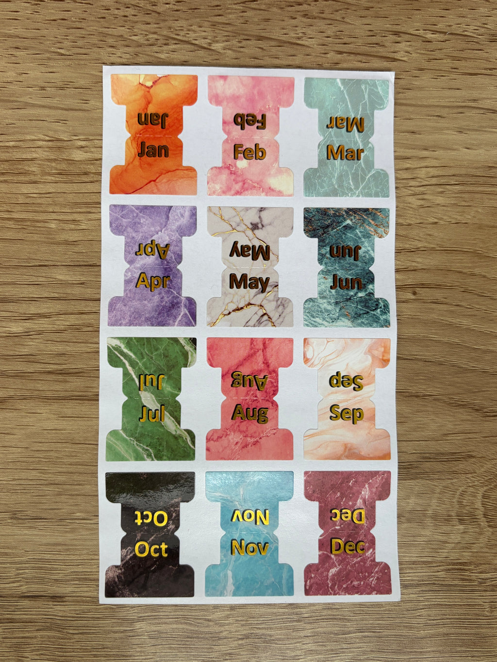 The Boutique Monthly Tabs