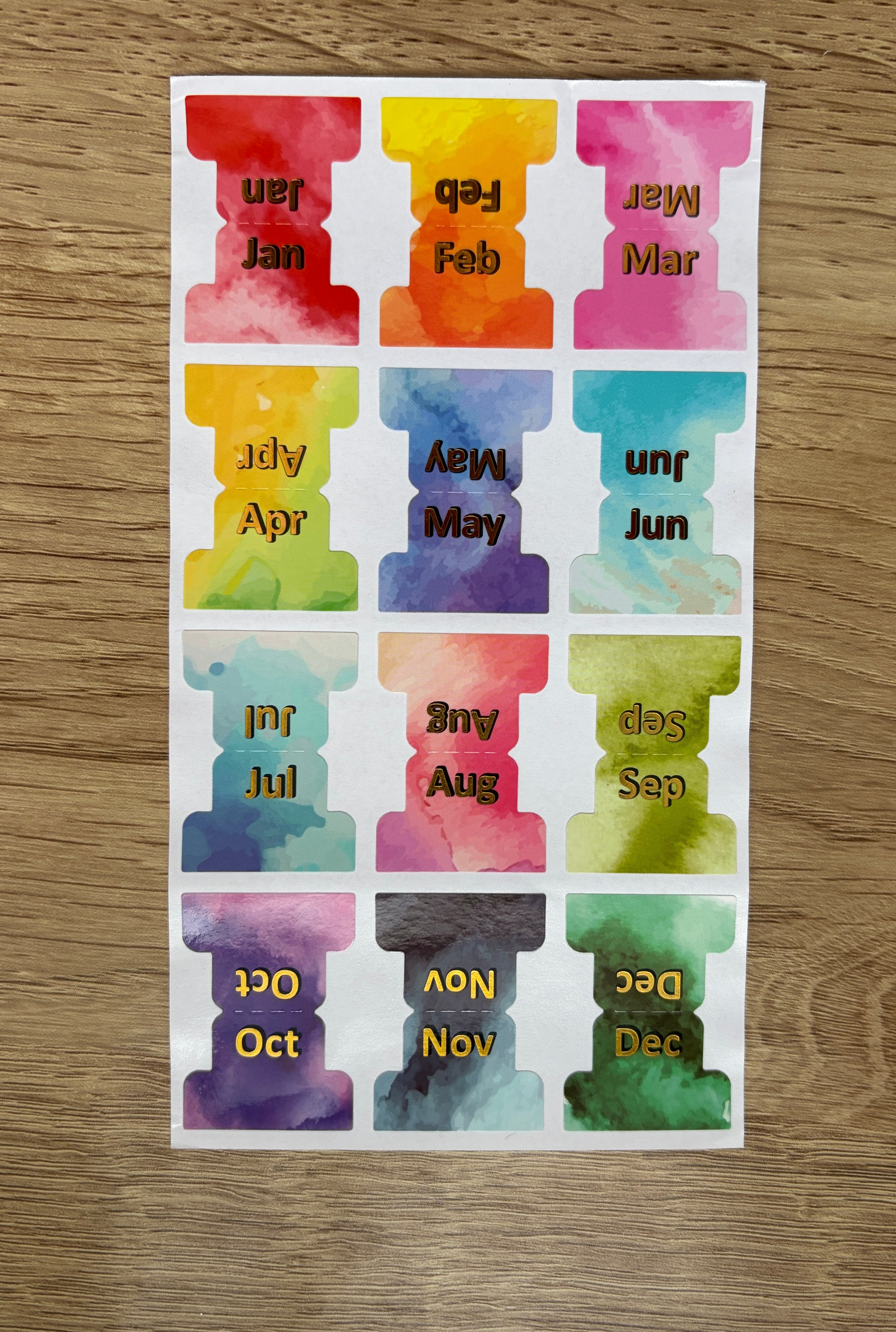 The Boutique Monthly Tabs
