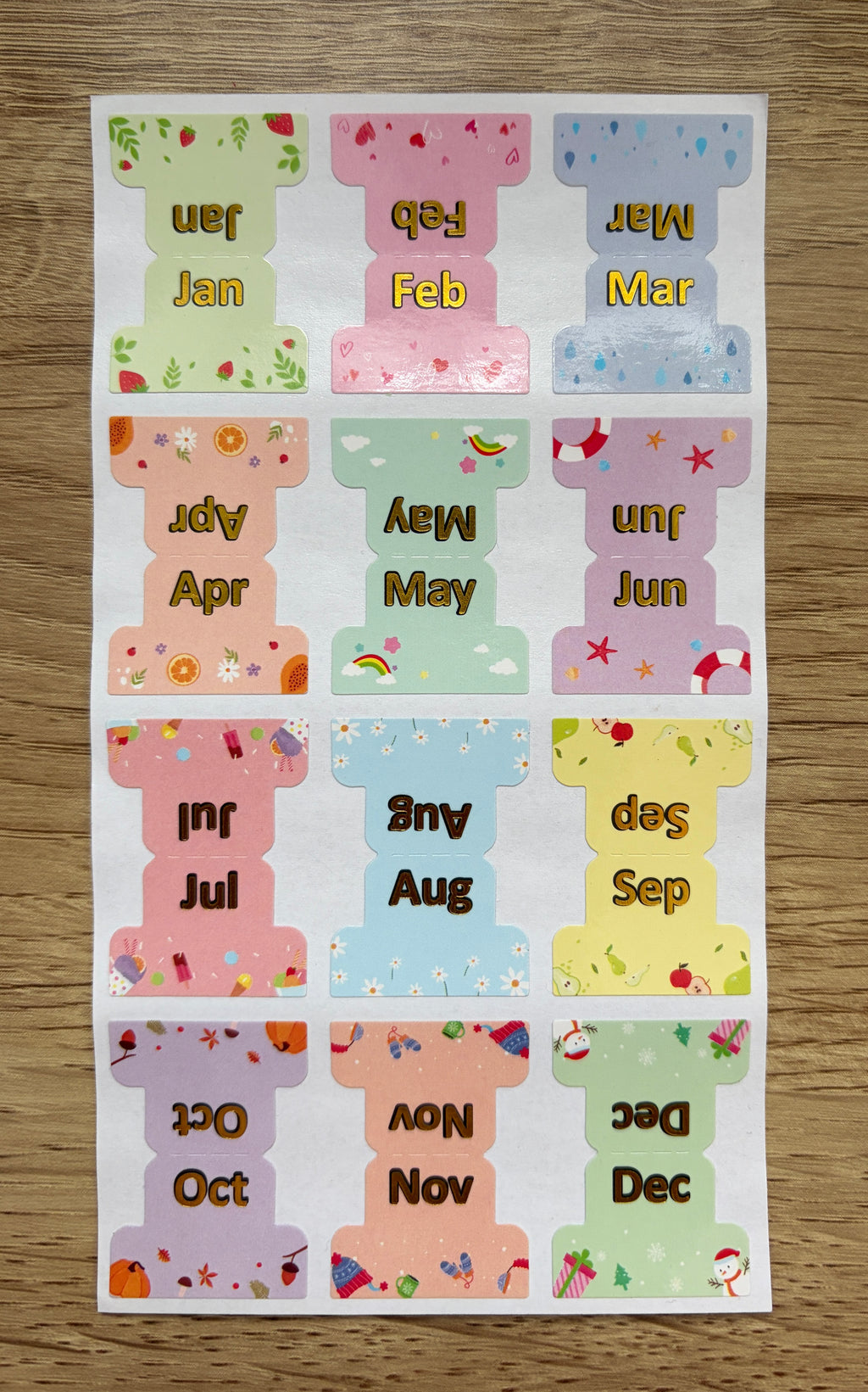 The Boutique Monthly Tabs