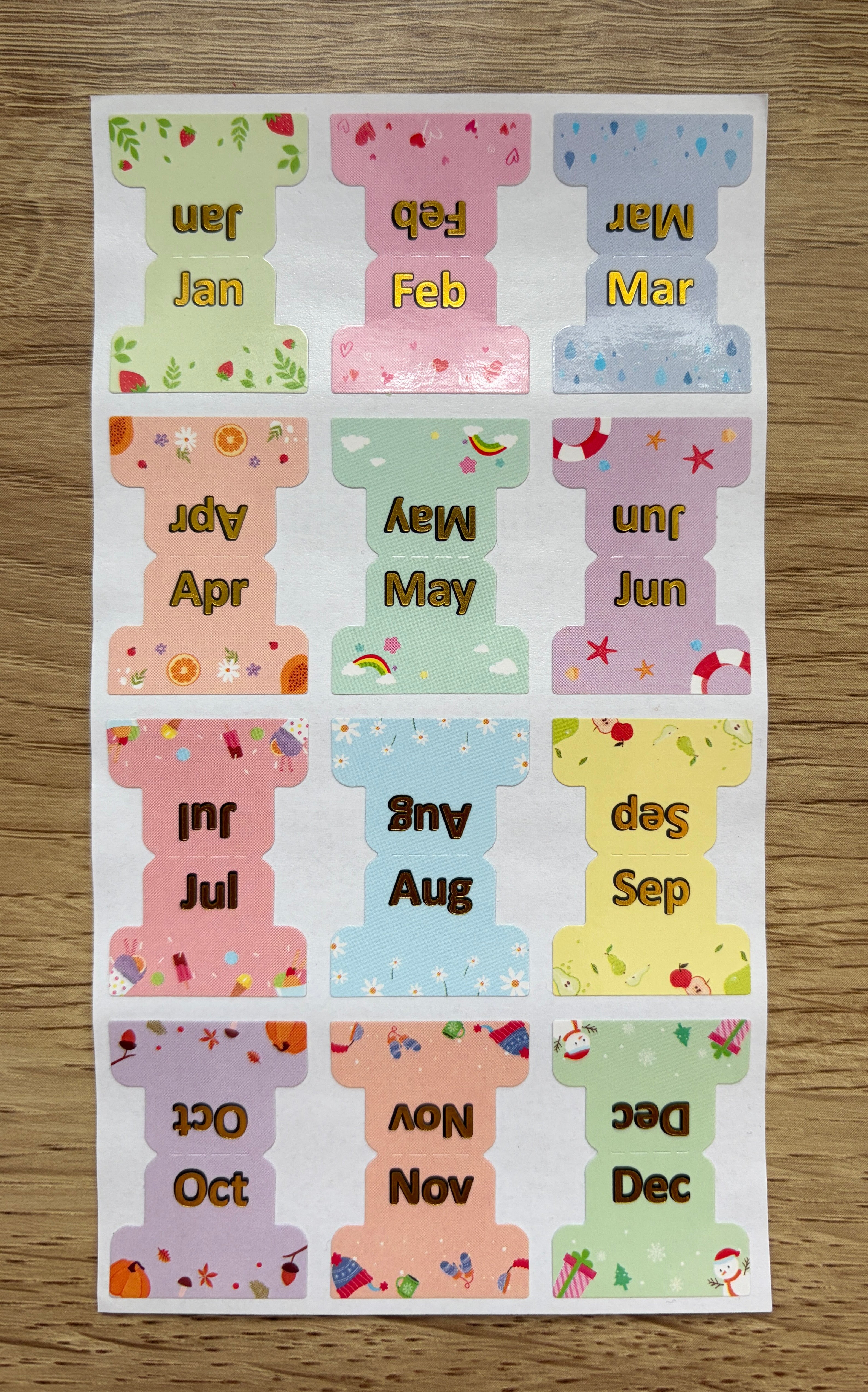 The Boutique Monthly Tabs